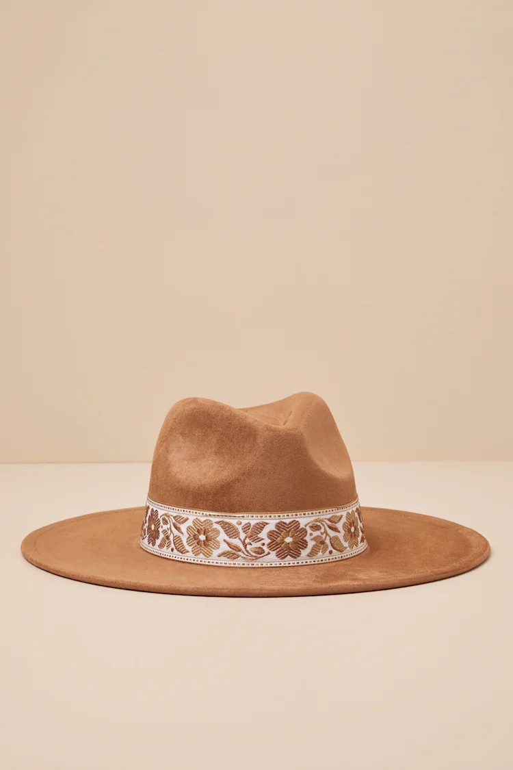 Prairie Poise Brown Western Fedora Hat | Lulus