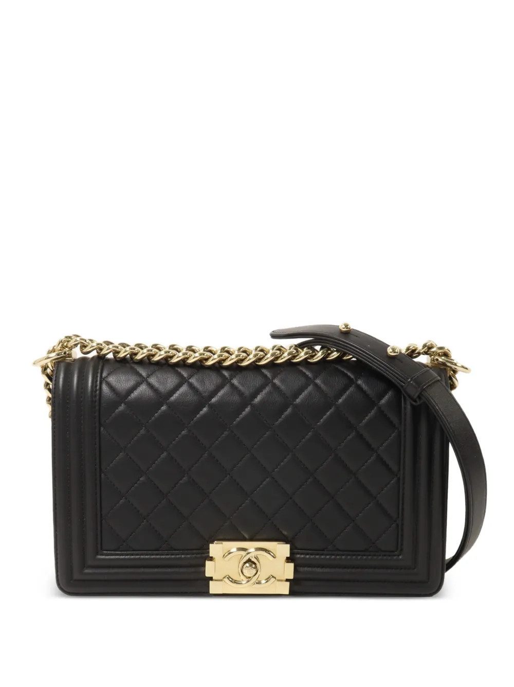 CHANEL Pre-Owned 25 Boy CC chain shoulder bag - Black | Farfetch Global
