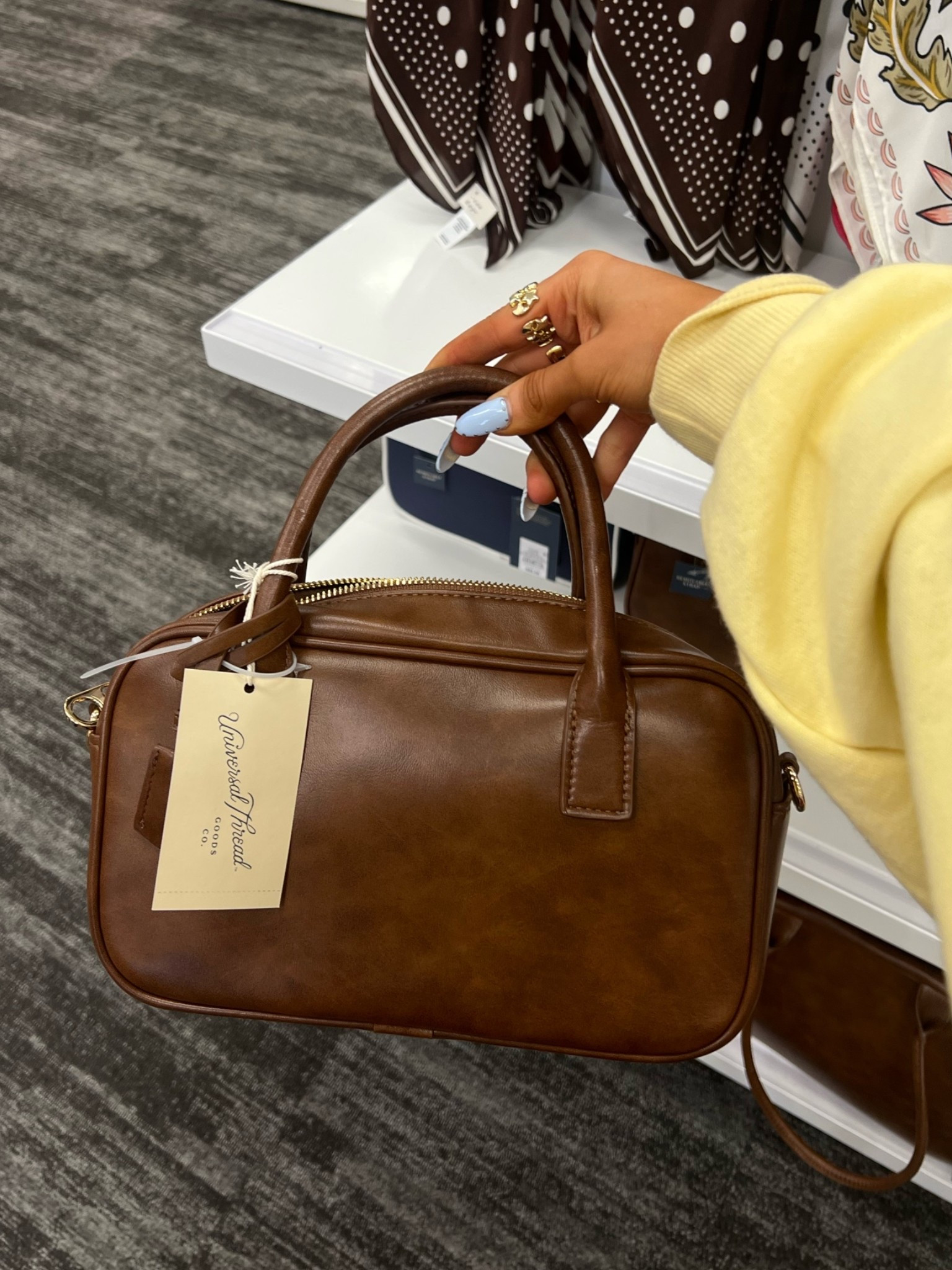 this bag looks so much like “miu miu”!! 🤎