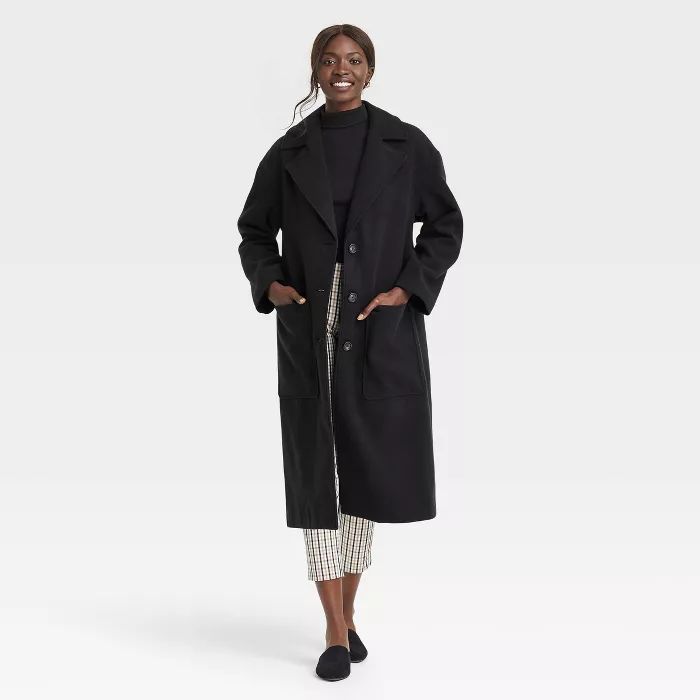 Women's Relaxed Fit Top Overcoat - A New Day™ | Target
