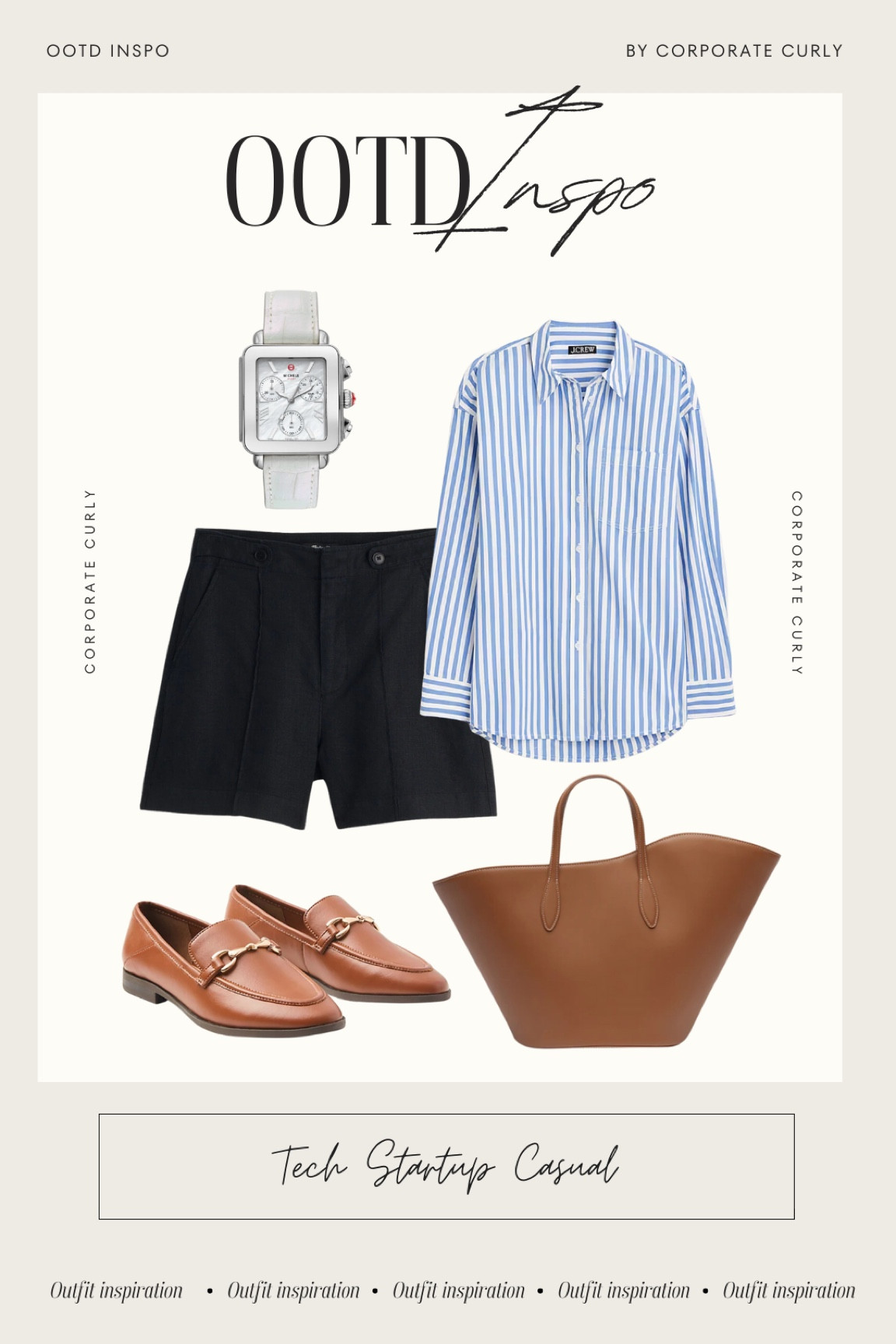 Tech startup vibes: Keeping it cool and professional with an oversized button-down, tailored shorts, loafers, and a minimalist wristwatch.  #TechStartup #CasualChic #OfficeStyle #OversizedShirt #TailoredShorts #Loafers #MinimalistStyle



#LTKItBag #LTKWorkwear #LTKStyleTip