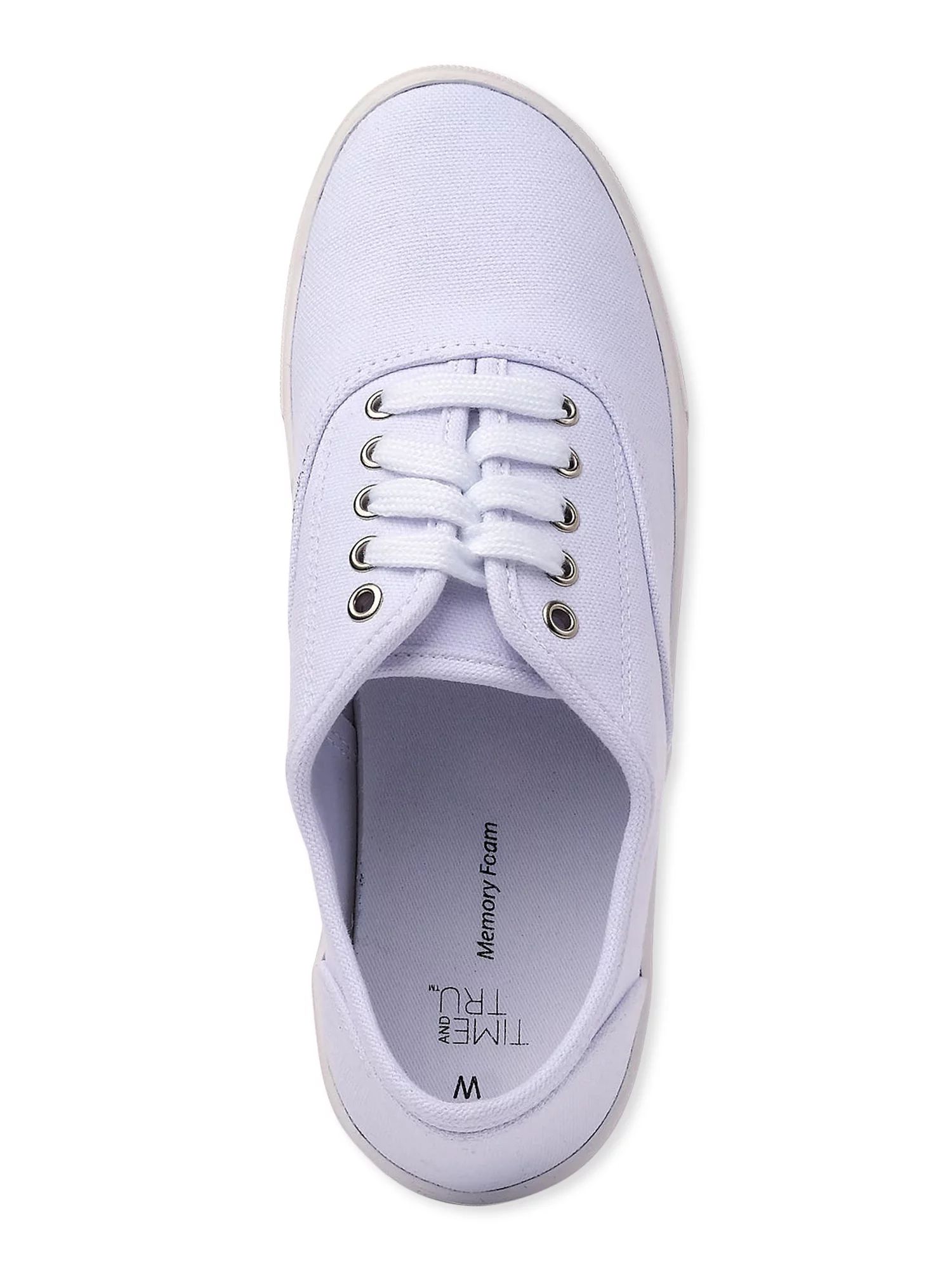 Time and Tru Women's Casual Lace Up Sneakers - Wide Width Available | Walmart (US)