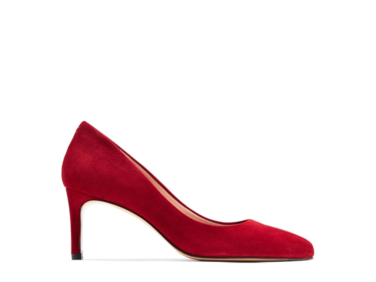 INEZ: Lola: Deep Red Suede | Inez 