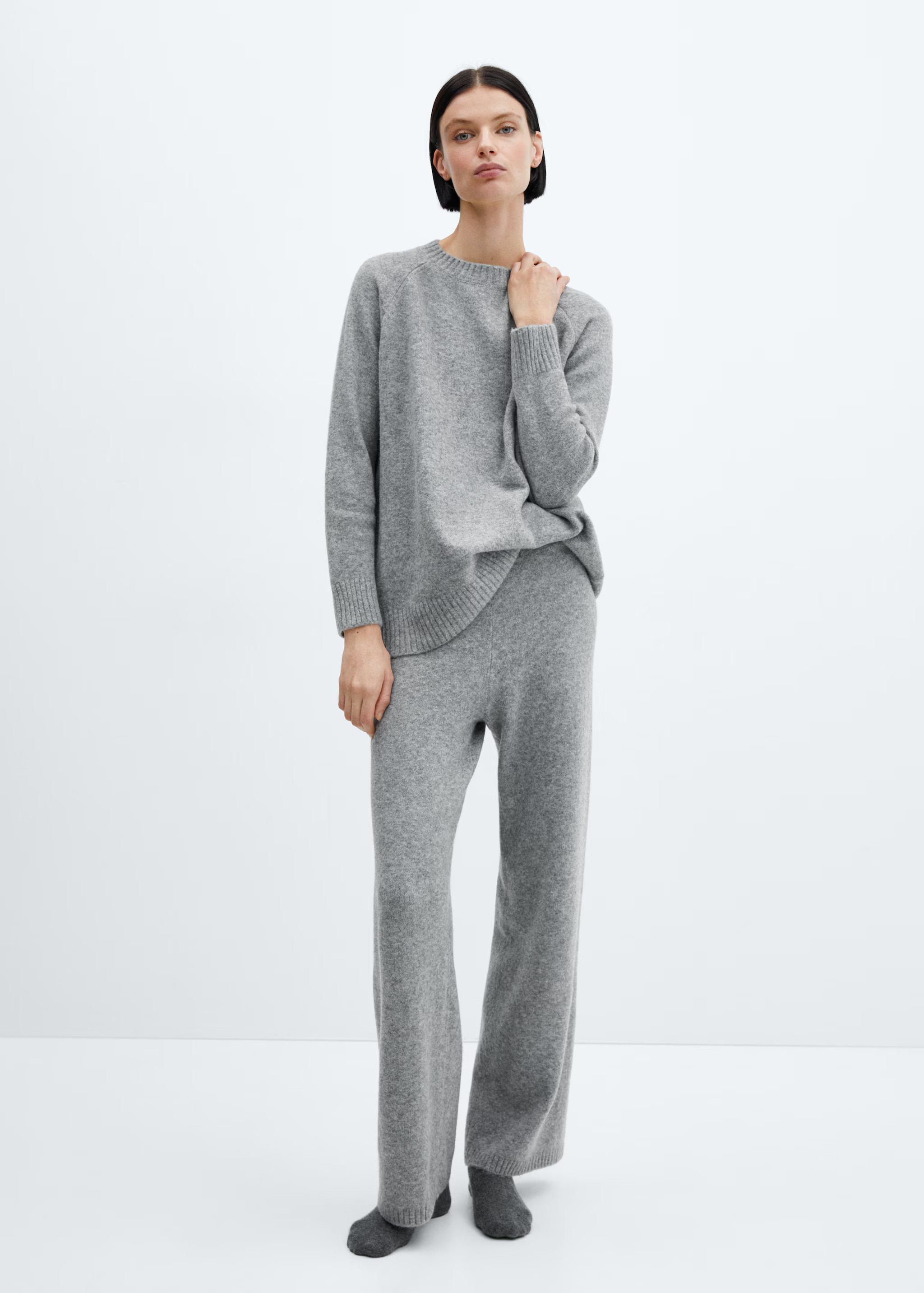 Knitted trousers - Women | MANGO United Kingdom | MANGO (UK)