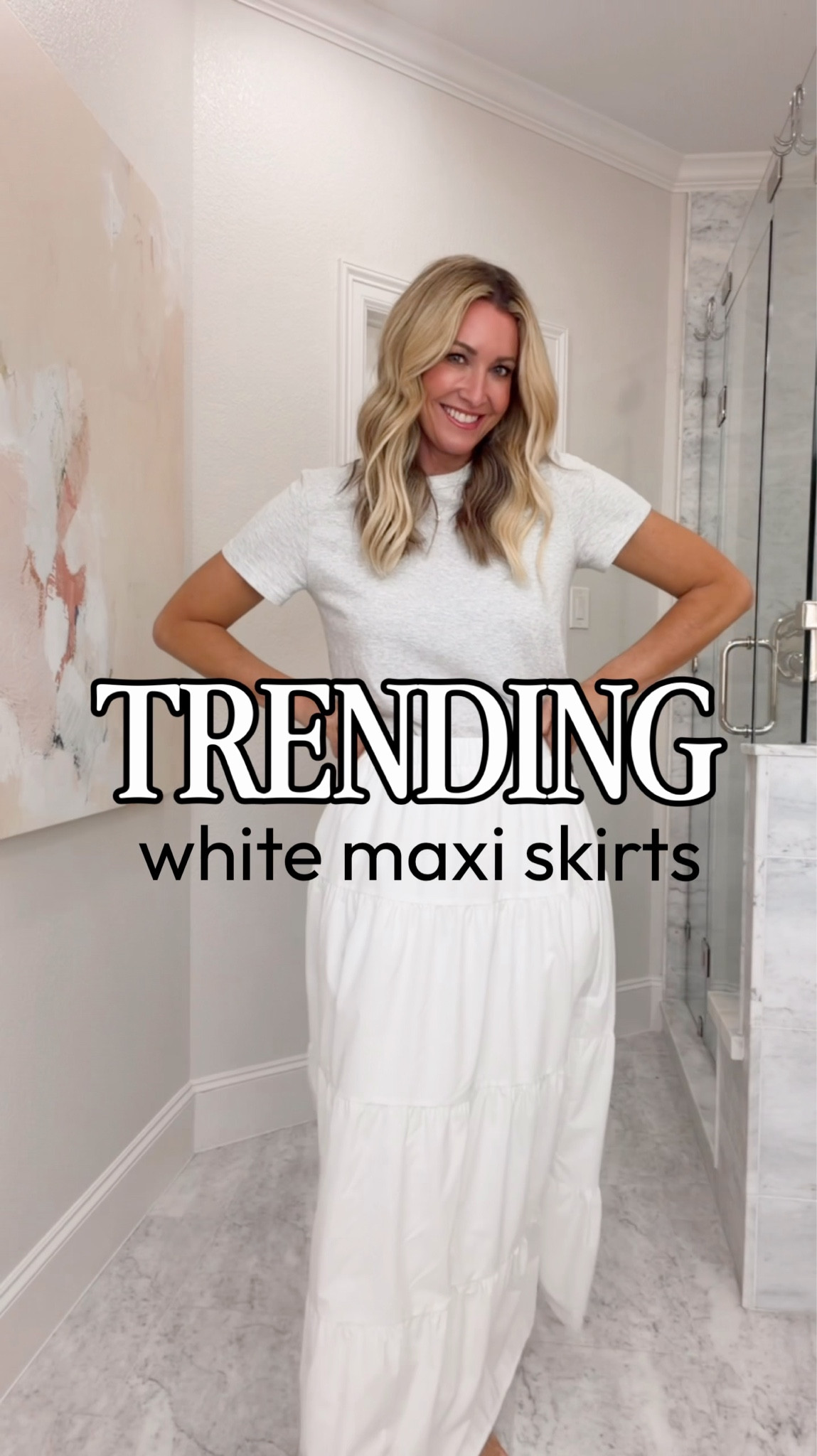 The maxi skirt I am wearing is tall friendly. Linked a few other options that are not auite as long

#LTKOver40 #LTKTall
