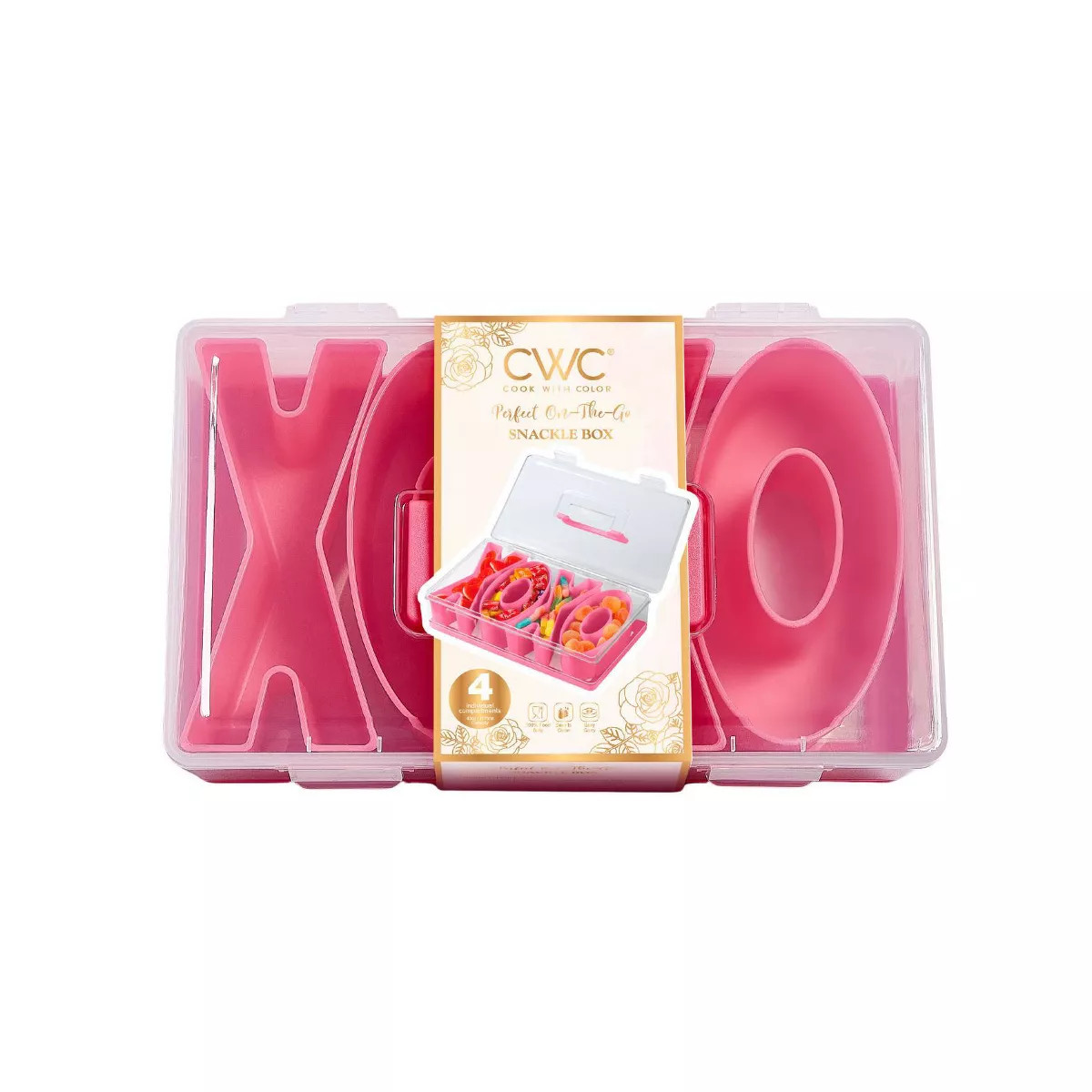 Cook With Color Valentine XOXO Snacklebox Pink | Target