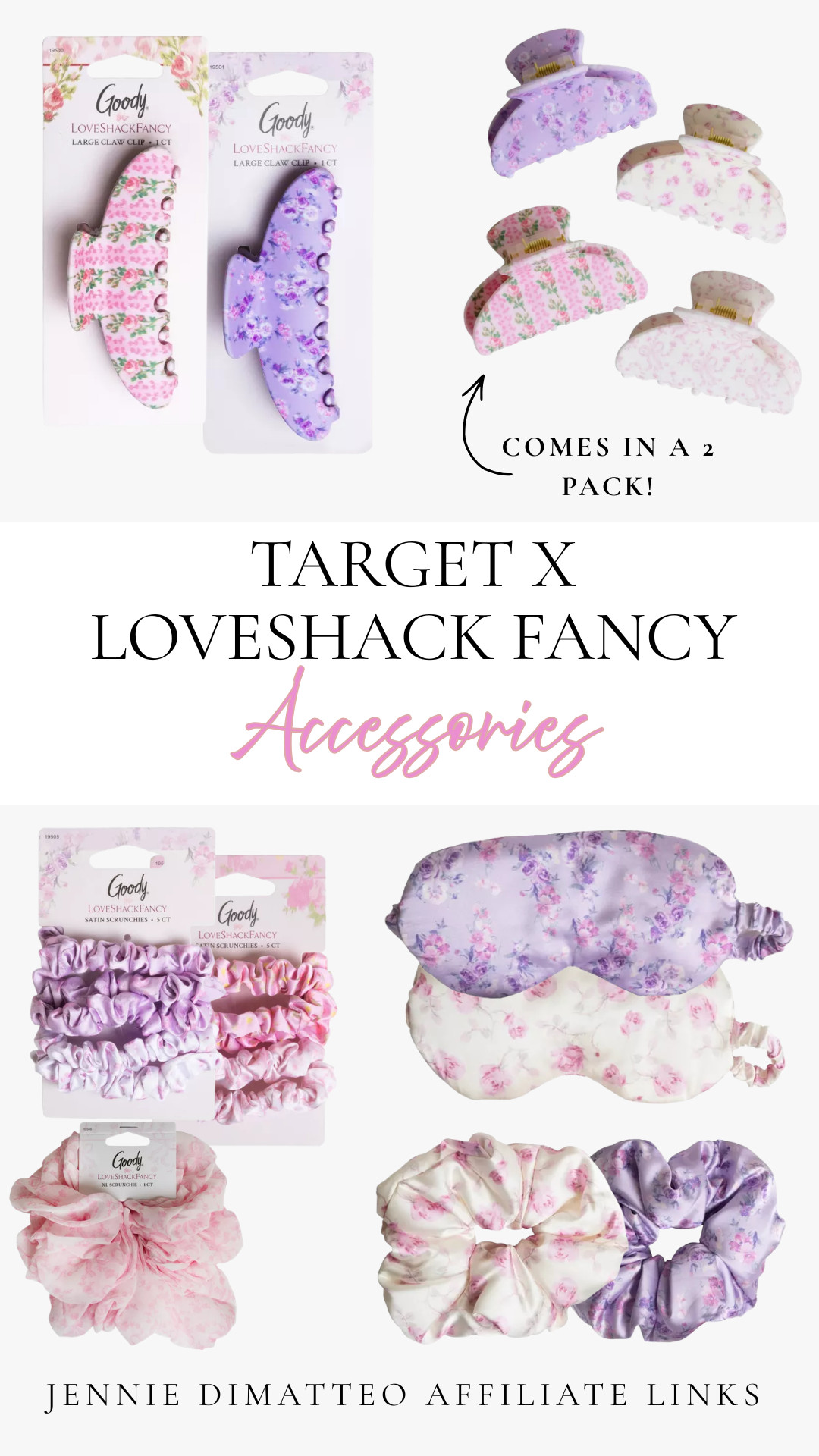 These accessories are the cutest little everyday essentials! The claw clips even come in a 2-pack! 💗✨#LTK #LTKStyle #LTKBeauty #TargetStyle #TargetFinds #LoveShackFancy #TargetCollab #HairAccessories #GirlyStyle #PrettyFinds  

 #LTKmomlife #LTKBeauty #LTKKids