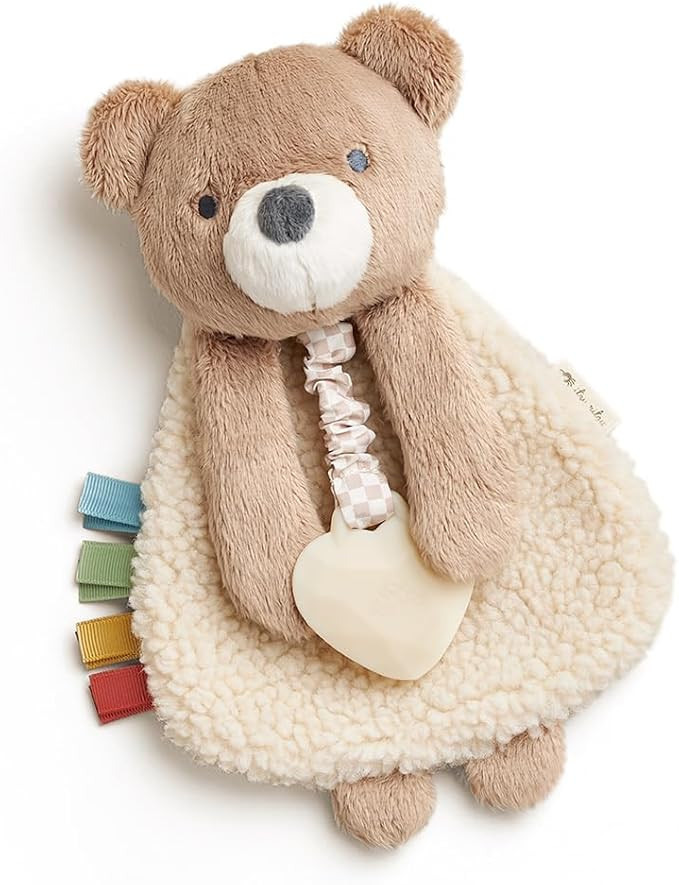 Itzy Ritzy - Itzy Lovey Including Teether - Baby Lovey with Teether, Textured Ribbons & Dangle Ar... | Amazon (US)