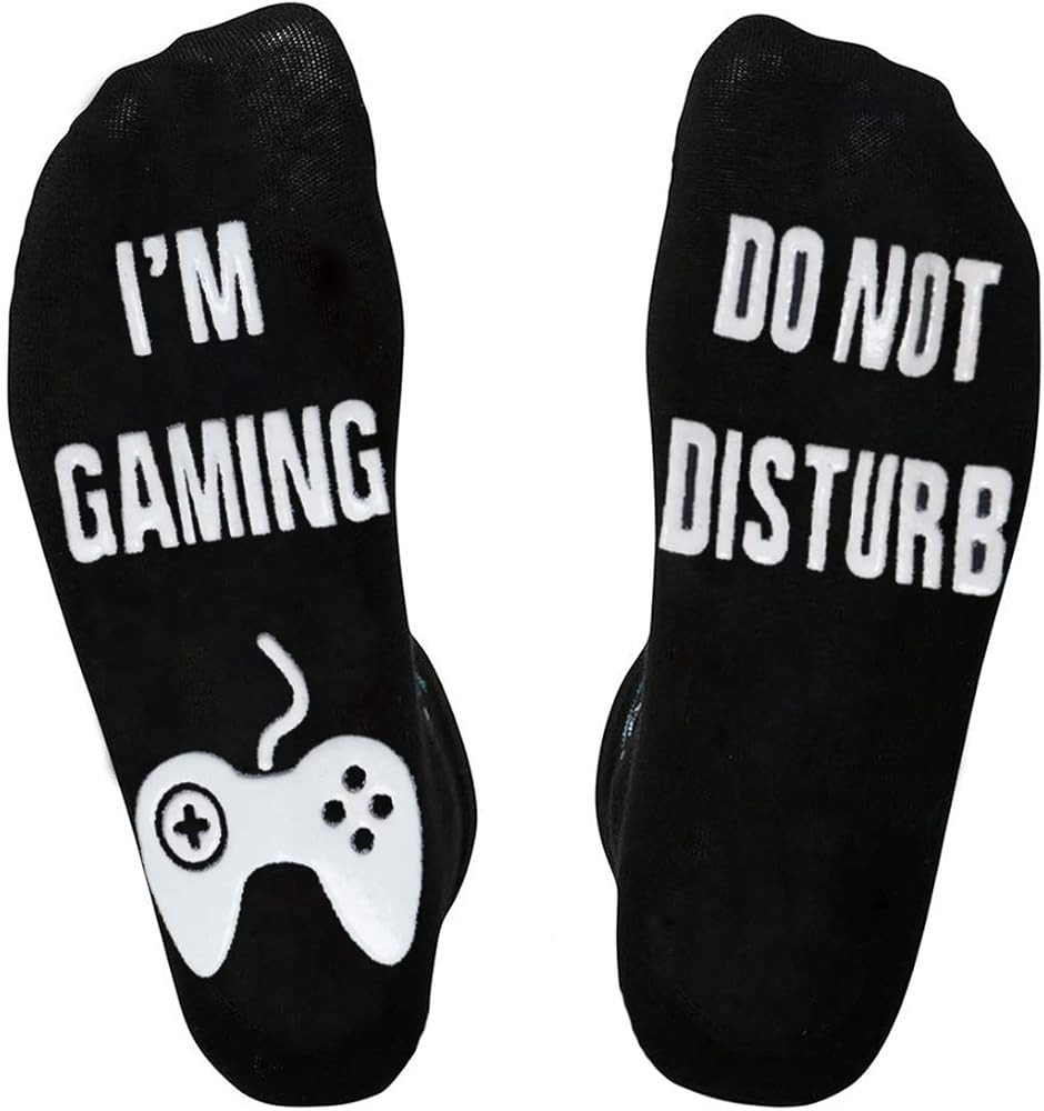 Do Not Disturb Funny Gaming Socks Christmas Gift Stocking Stuffers for Teenage boys Kids Men Wome... | Amazon (US)
