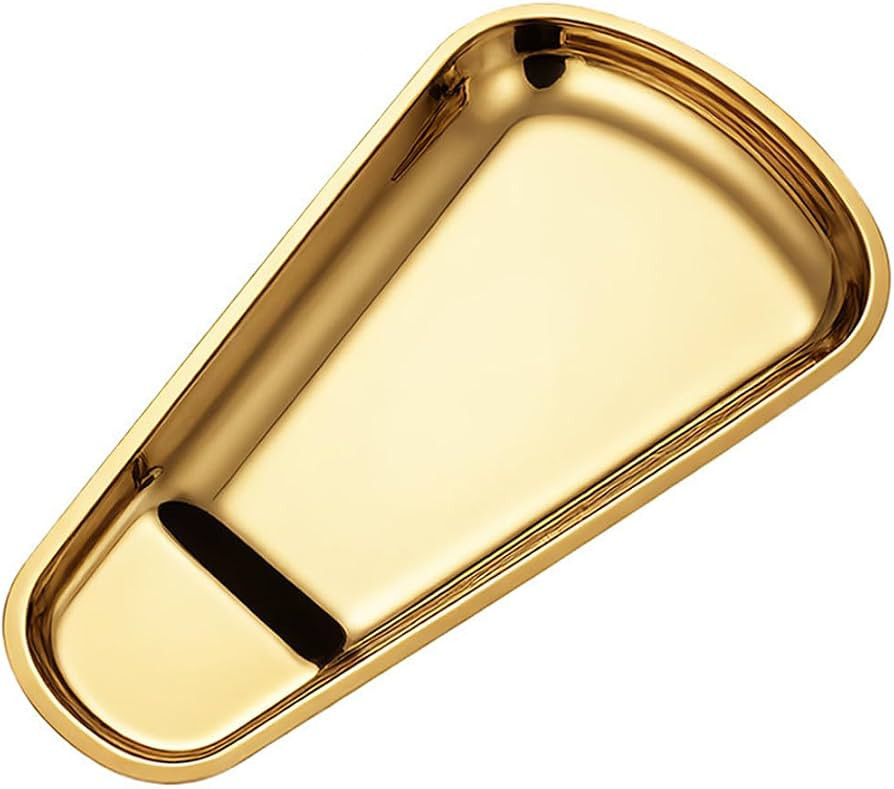 1Pc Stainless Steel Utensil Serving Tongs Rest Kitchen Buffet Bread Tongs Spoon Rest Tray Fan Sha... | Amazon (US)
