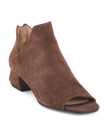 Suede Vonn Peep Toe Booties for Women | Man-Made Sole/Suede | Marshalls