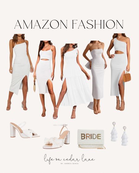 Amazon Fashion - These dresses are perfect for a bride to be! From bachelorette parties to wedding showers, so many fun styles!

#whitedress #bridalshower #weddingseason

#LTKwedding #LTKfindsunder50 #LTKsalealert