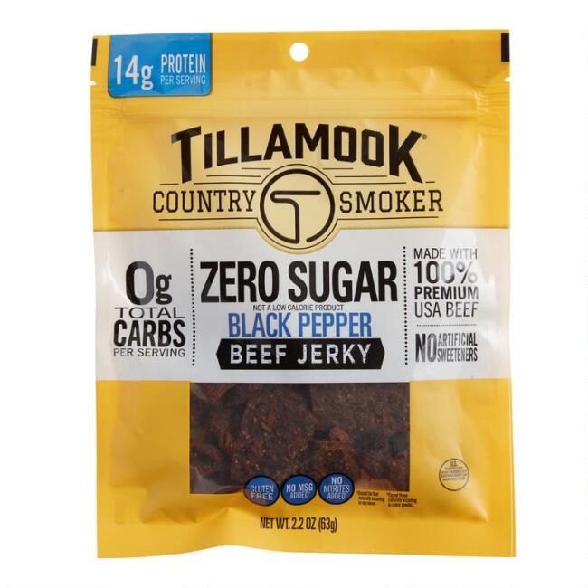 Tillamook Country Smoker Zero Sugar Black Pepper Beef Jerky | World Market