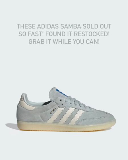 These Adidas Samba sold out so fast! Found it restocked! Grab it while you can! 

Adidas Samba, blue sneakers, spring shoes, summer shoes, The Stylizt 



#LTKStyleTip #LTKFindsUnder100 #LTKShoeCrush