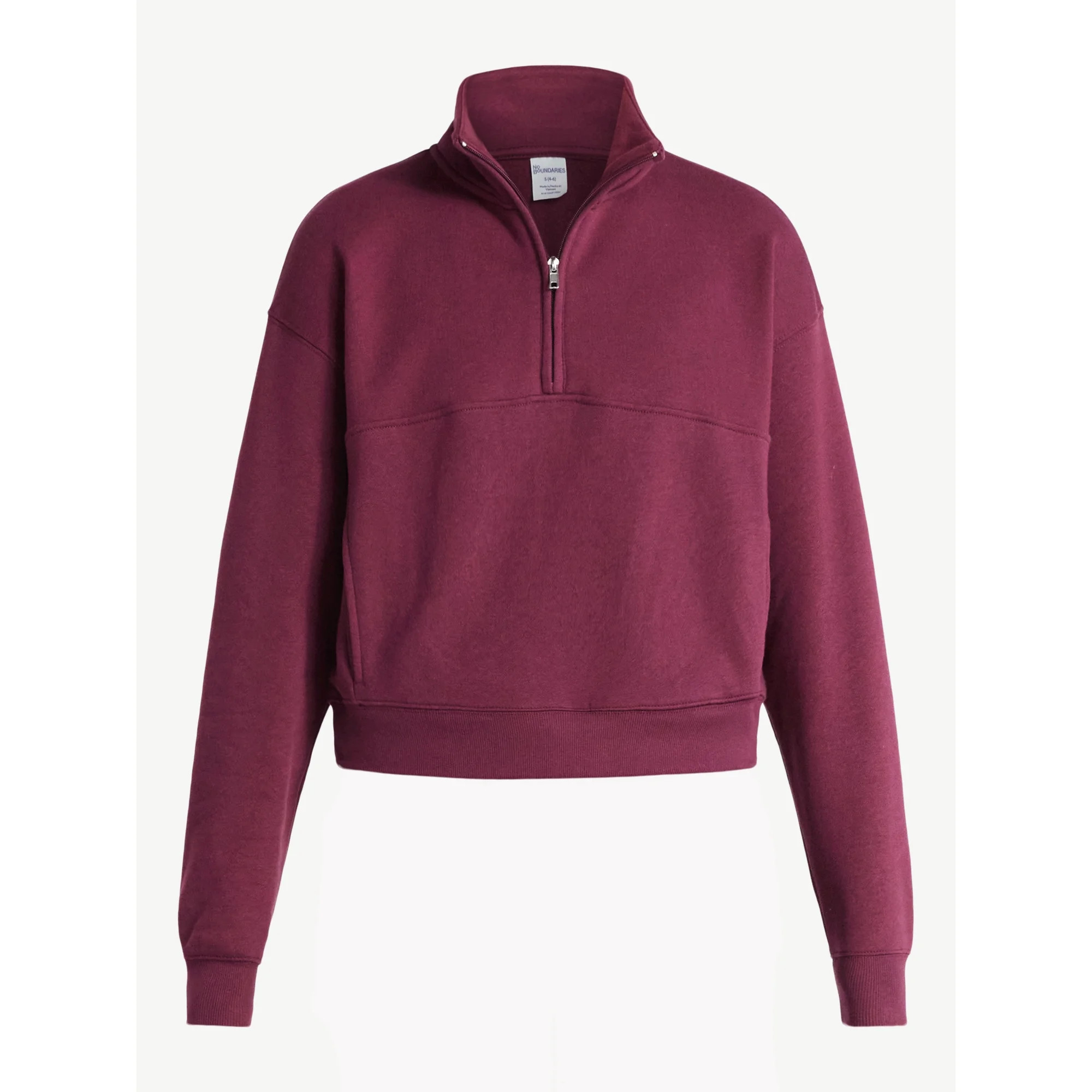 No Boundaries Fleece Half Zip Pullover, Women's | Walmart (US)