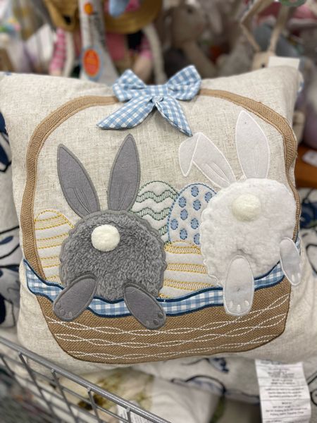 How cute is this bunny basket pillow for Easter!! Such a fun and affordable Easter pillow. Easter decor. Easter home decor. Spring decor. Easter decorations  

#LTKFind #LTKSeasonal #LTKhome