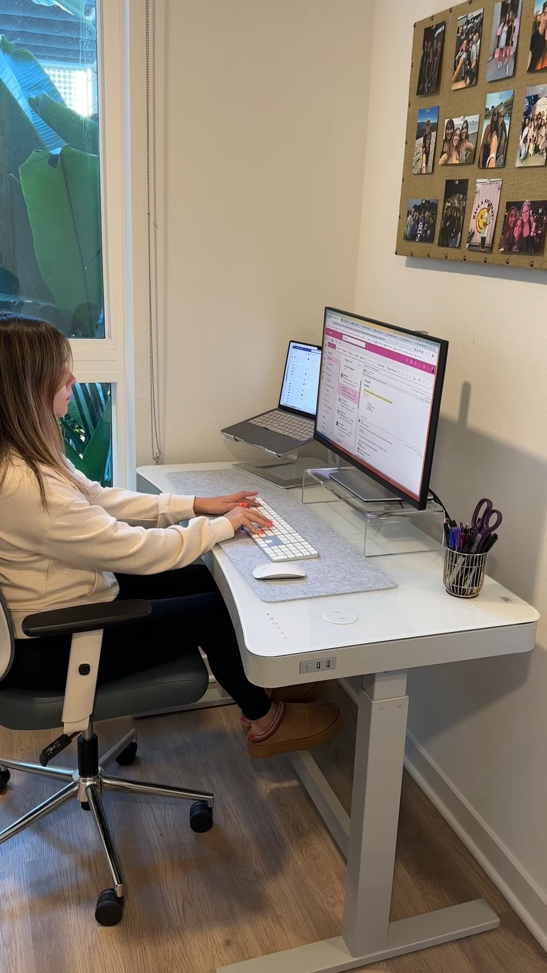 rapid fire desk favorites for my work from home space 👩‍💻📥📌 #workfromhome #desksetup #deskorganization #homeoffice #standingdesk 