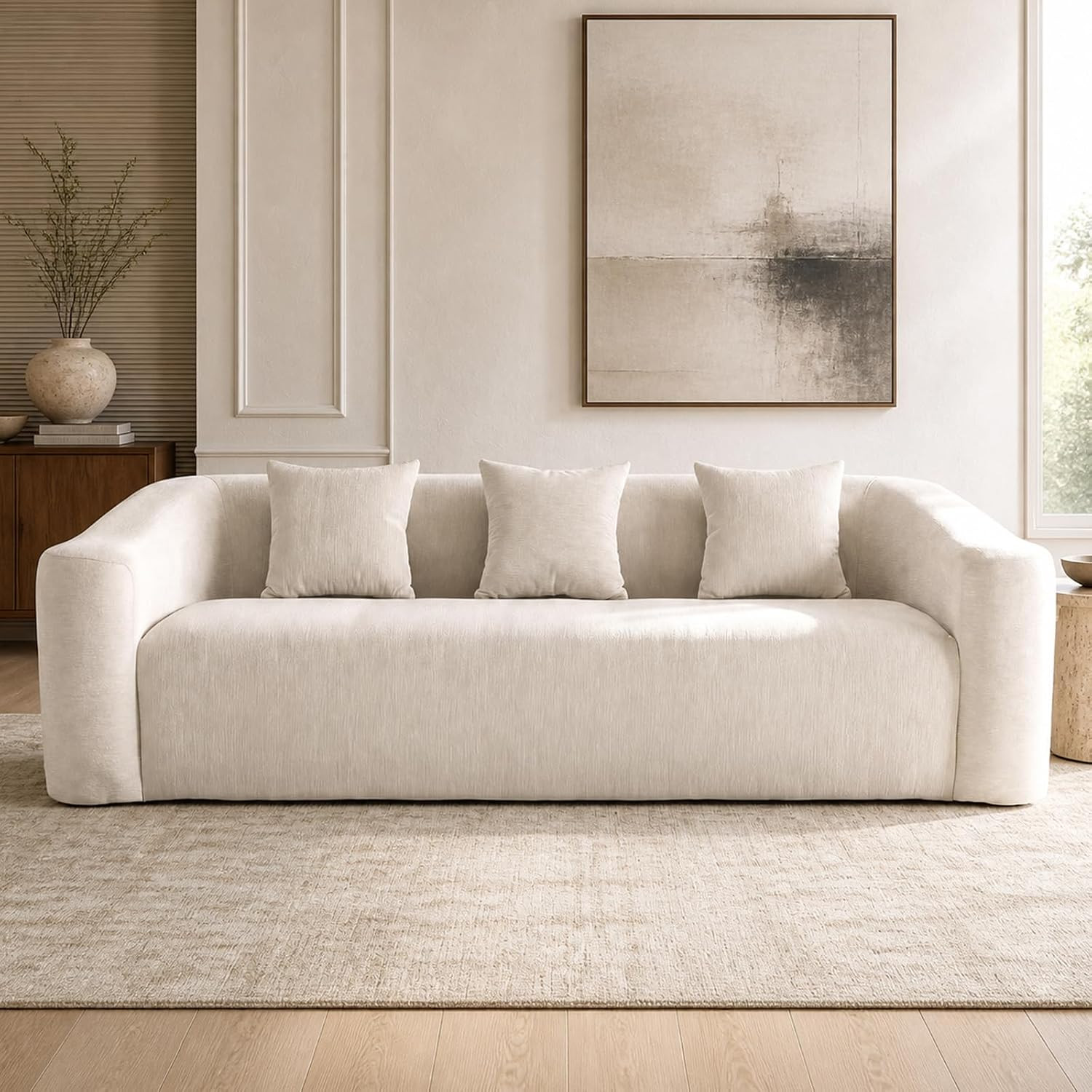 Boneless Cloud Couch for Living Room Deep Seat Memory Foam Sofa | Amazon (US)