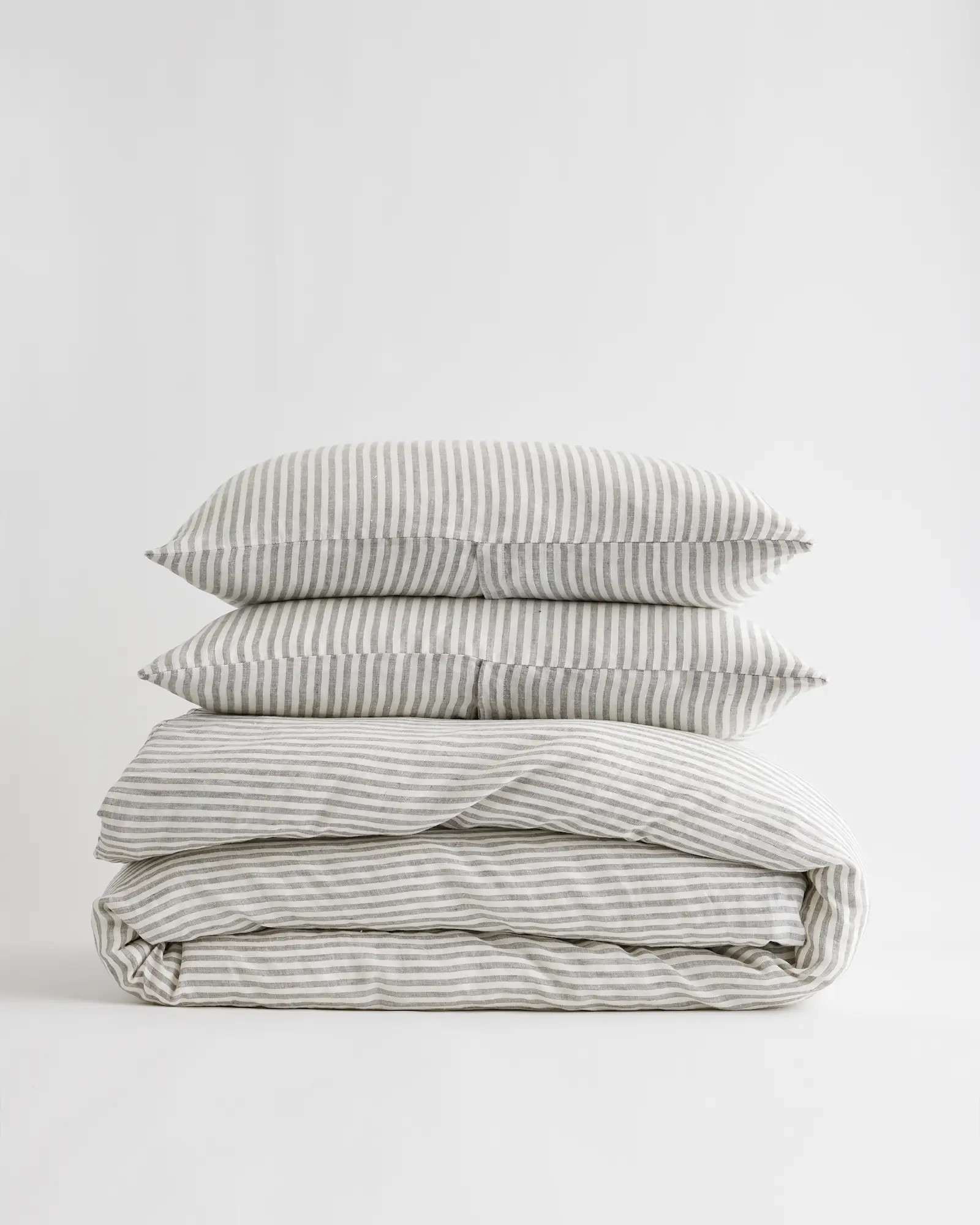 European Linen Stripe Duvet Cover Set | Quince