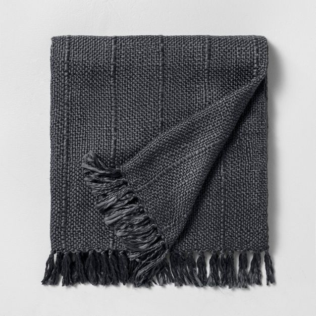 Chunky Stripe Fringe Throw Blanket - Hearth & Hand™ with Magnolia | Target