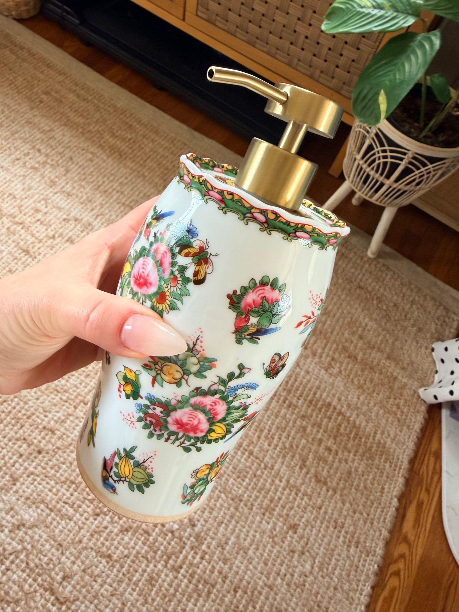 Perfect soap jar. Perfect for dish soap. My new kitchen pattern  

#LTKHome #LTKdayinmylife