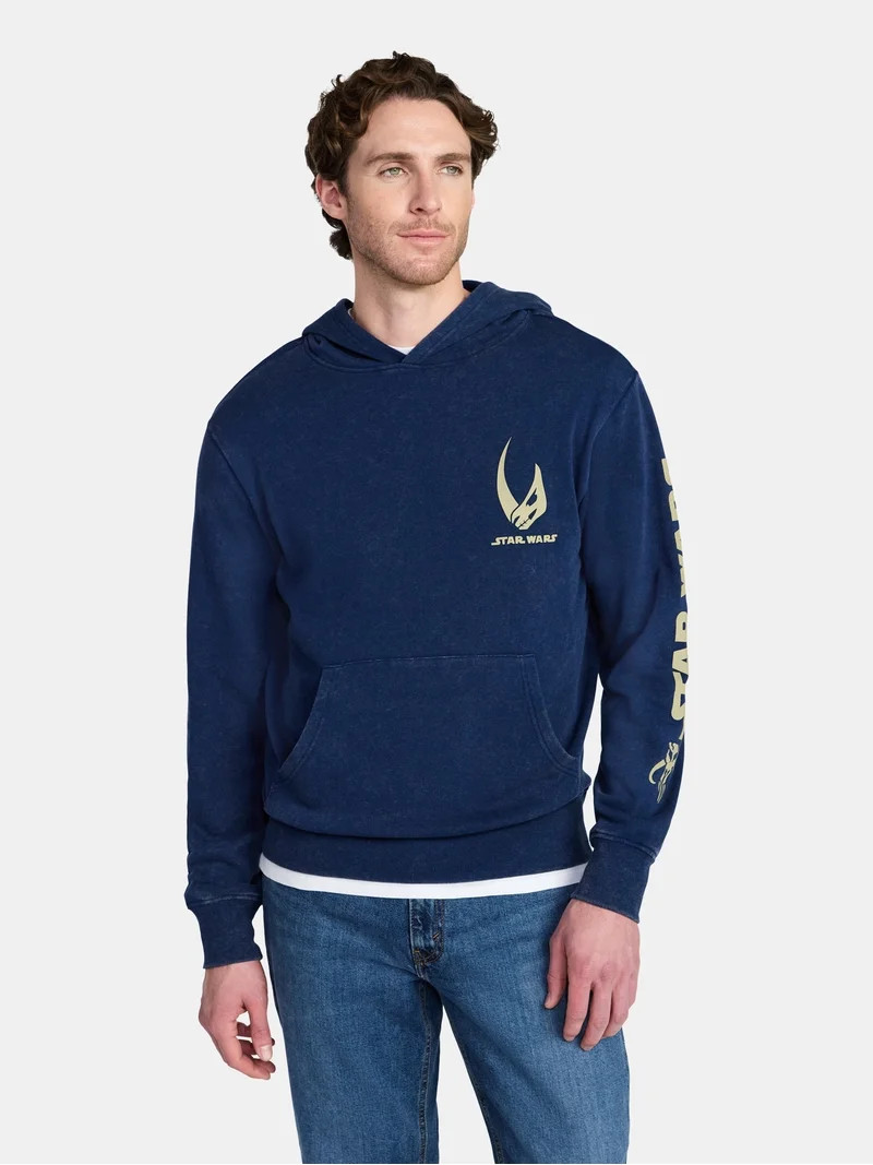 The Mandalorian Men's and Big Men's Graphic Hoodie, Sizes S-3XL | Walmart (US)