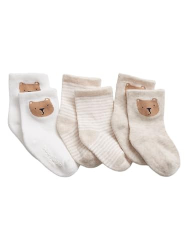 GAP Unisex Baby Socks Oatmeal Heather 3-6M | Amazon (US)