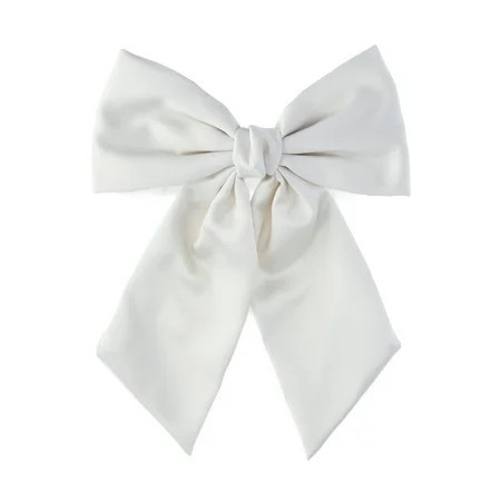 Time and Tru Bow Barrette, Ivory | Walmart (US)