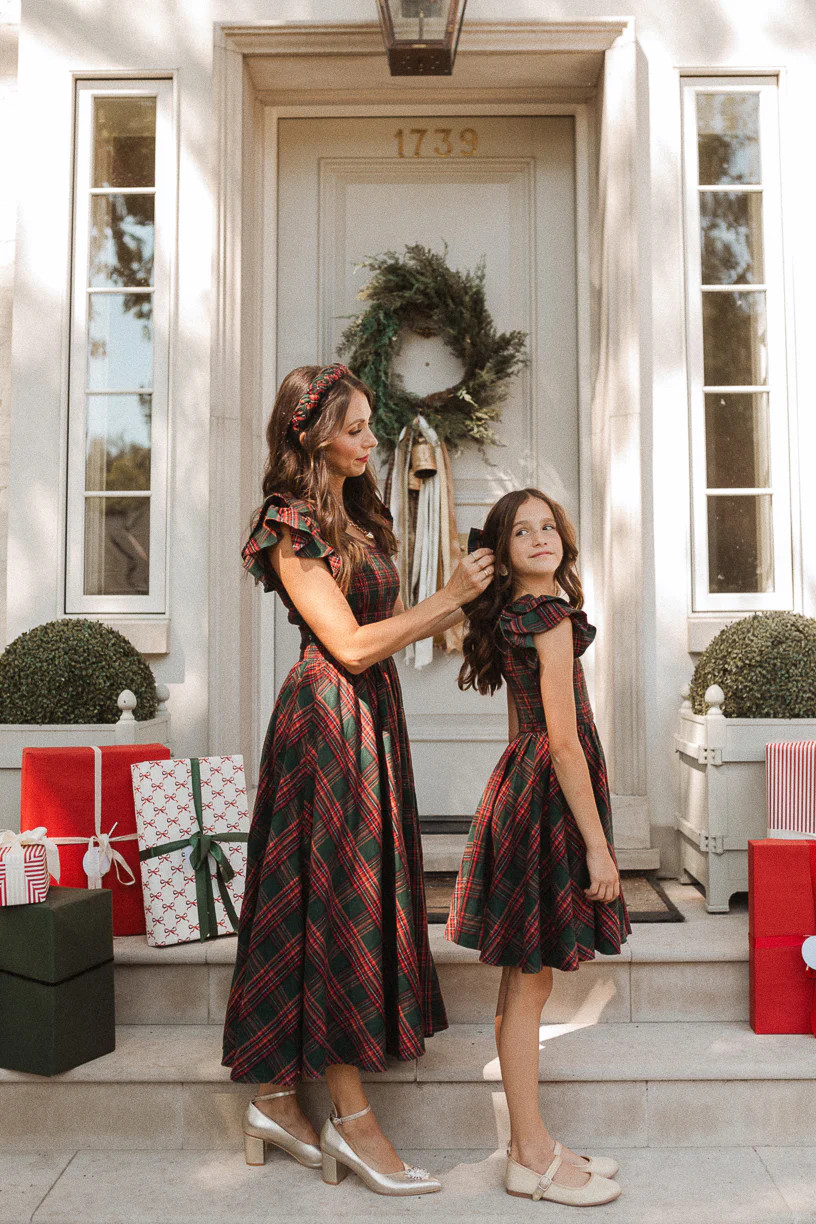 Mini Hattie Dress in Green Plaid | Ivy City Co