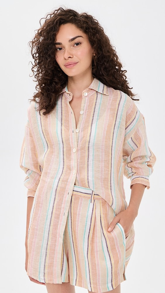 Playa Linen Boyfriend Shirt | Shopbop