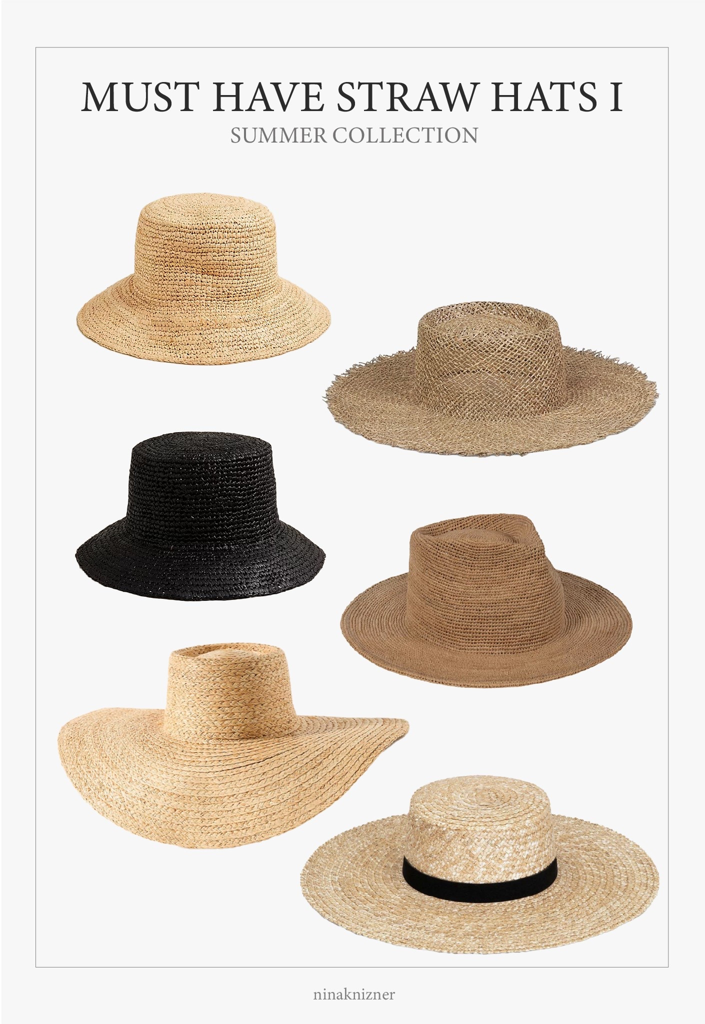 All of my favorite summer hats in one place. Part I. 

Love these raw materials in neutrals, browns and blacks. Can be worn with a dress, jeans and a T-shirt or a swimsuit..Super versatile and a summer must have. 

#neutraloutfits #summerhats #capsulewardrobe #strawhats #quietluxury #luxuryonabudget #LTKSummerEdit 

#LTKStyleTip #LTKSeasonal
