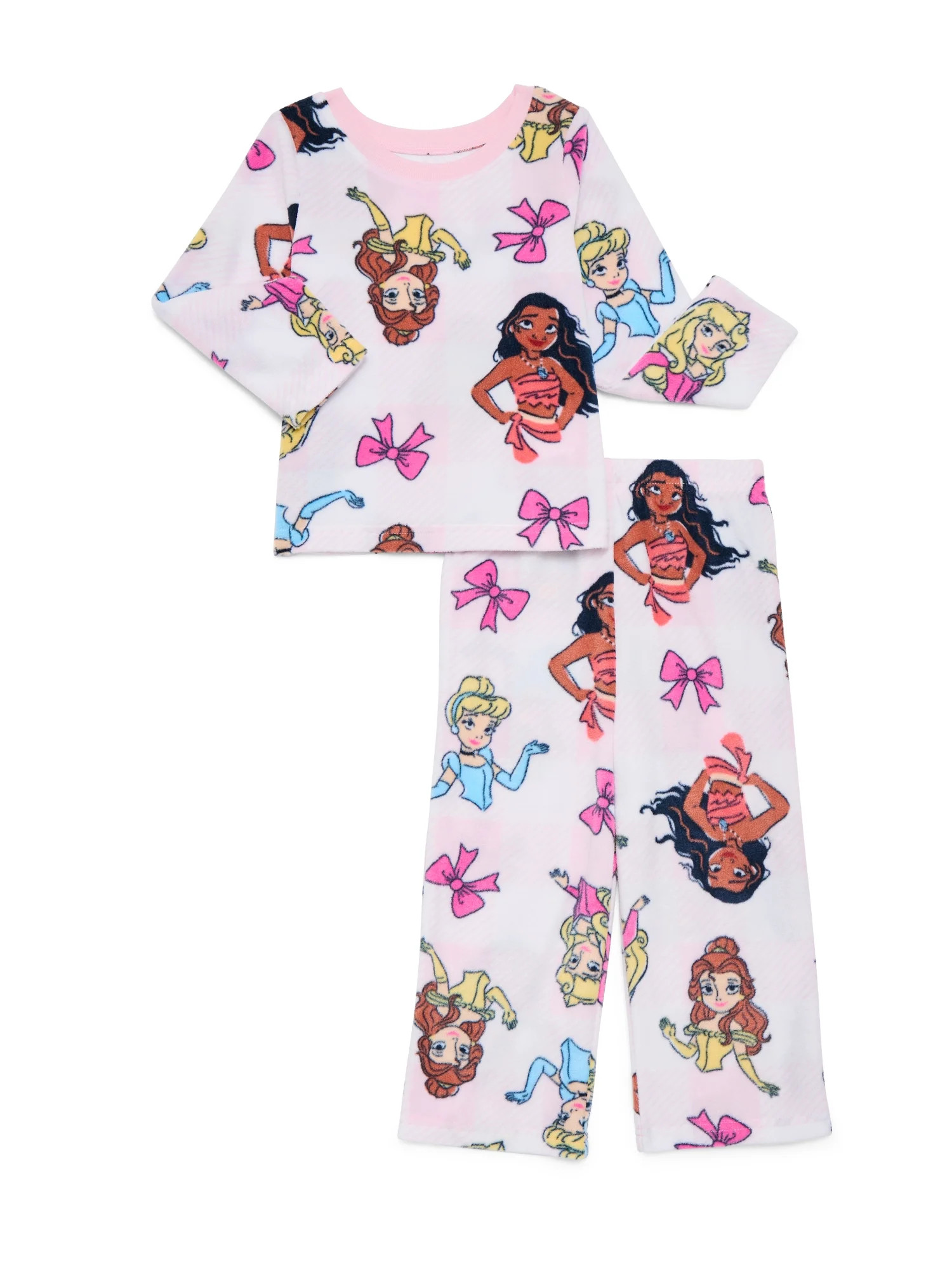 Character Toddler Long Sleeve Microfleece, 2-Piece Pajama Set, Sizes 12M- 5T | Walmart (US)