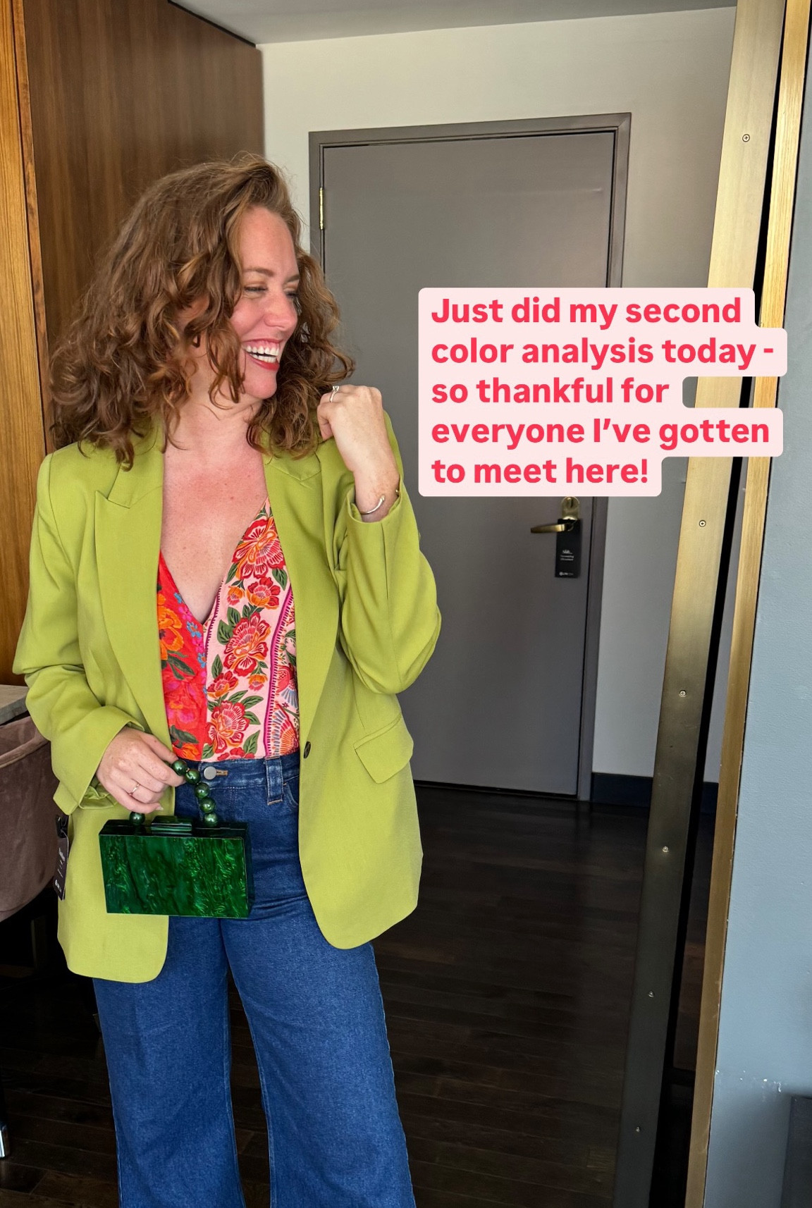 Dressing in color is serious business

Can’t tell you how many compliments I got on this Lime Blazer! Felt like a queen. I like that it’s light enough for the warm weather and surprisingly goes with a lot of things. 

Plan to repeat this outfit in Cancun next week!

#createdcolorful #warmautumn #warmspring


#LTKSeasonal #LTKCon #LTKStyleTip