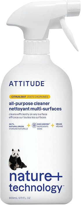 ATTITUDE All Purpose Cleaner Spray, EWG Verified, Citrus Zest, 27 fl oz | Amazon (US)