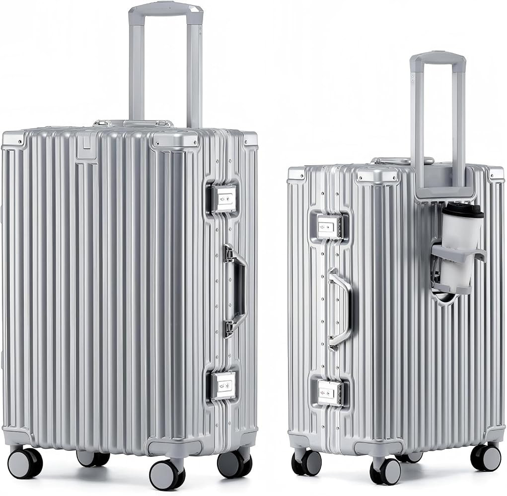 Aoliwei Medium Size Suitcase M 67 cm - Aluminium Frame Hard Case Made of 100% Polycarbonate, Appr... | Amazon (DE)