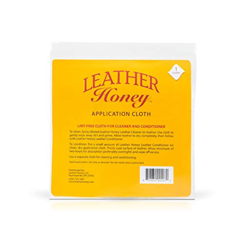 Leather Honey Leather Conditioner Lint-Free Application Cloth: Microfiber Cloth for Use Leather C... | Amazon (US)