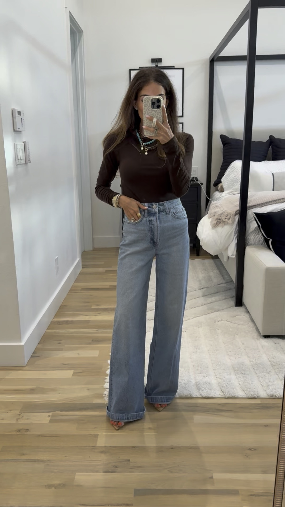Fall outfit flare jeans that fit so well! I’m wearing regular length run a little long for petites

#LTKootd #LTKSaleAlert #LTKPetite