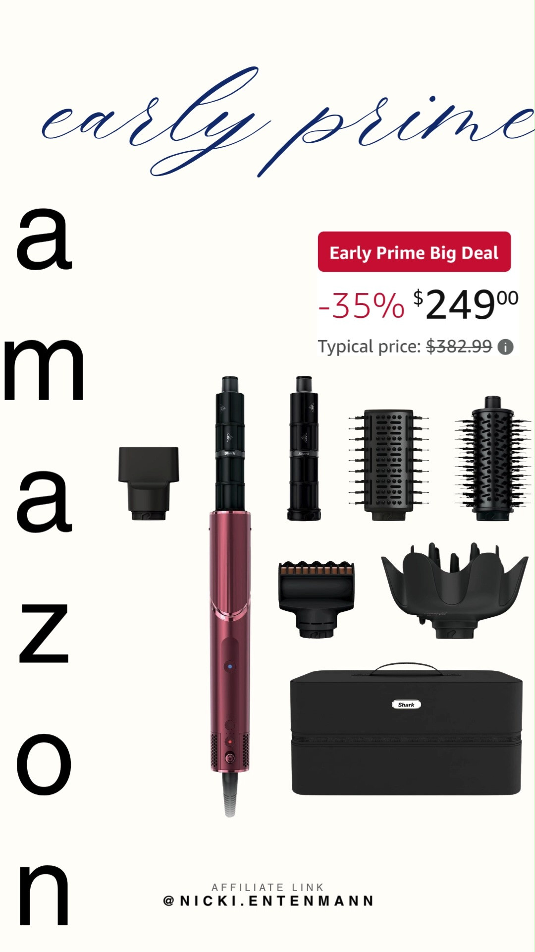 Elevate your styling game with Shark FlexStyle Air Multi Styler and Drying System Black Cherry crafted for effortless hair transformations. Perfect for curls, waves, or sleek looks, it blends speed, shine, and confidence seamlessly. #sharkflexstyle #hairstyler #multistyler #hairtools #beautydevice #modernliving #haircareessentials #stylingtools #amazonfinds #shoppingdeal 💇‍♀️🍒✨ 

 #LTKgrwm #LTKSaleAlert #LTKBeauty