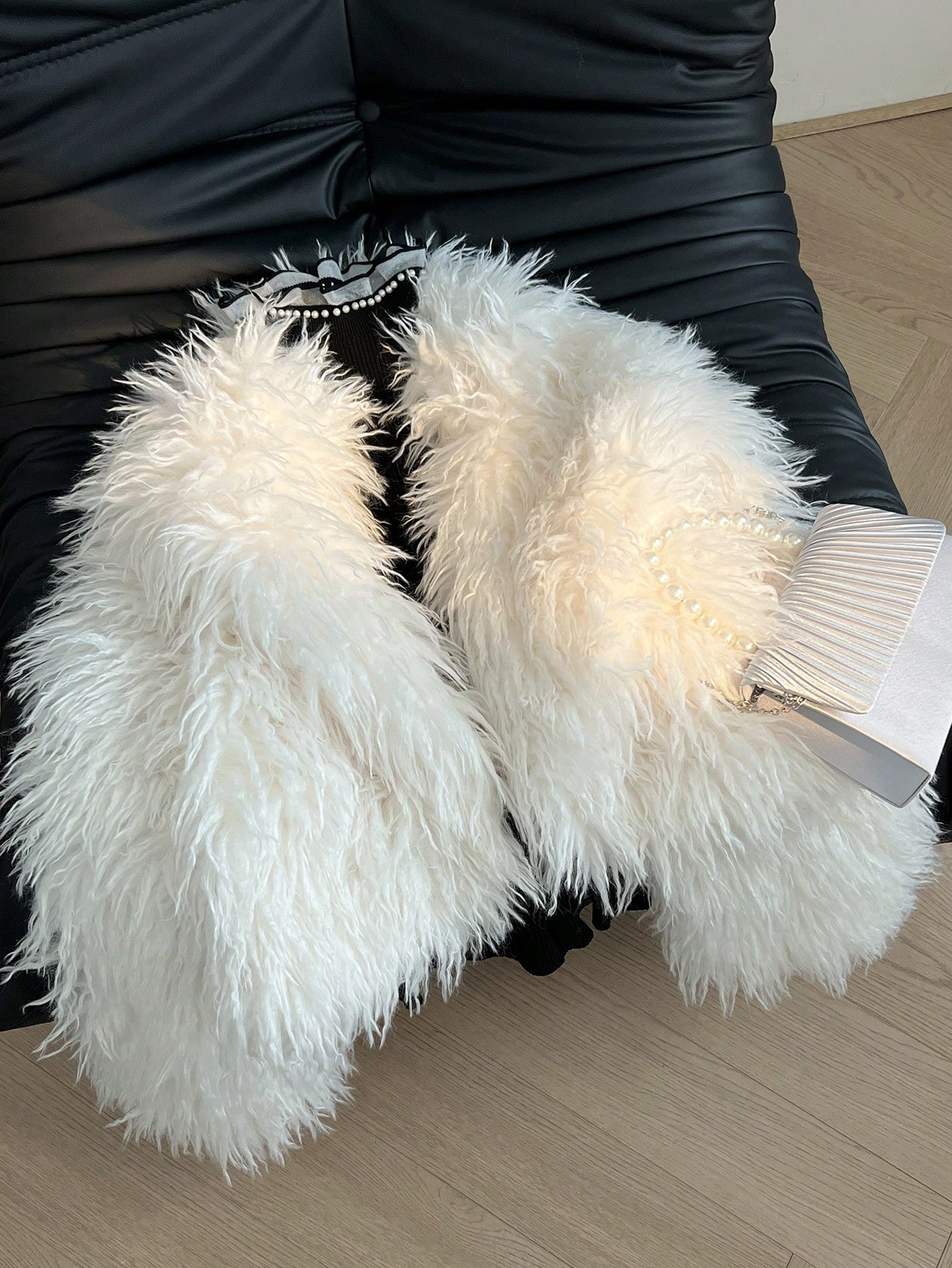 SHEIN Privé Plus Size Women Winter Warm Faux Fur Coat, Suitable For Gatherings | SHEIN