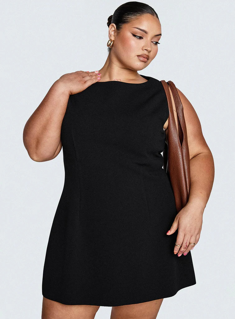 Anse Mini Dress Black Curve | Princess Polly US
