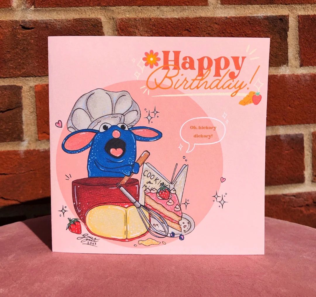 Tutter Mouse Baking Birthday Card Greetings Card by - Etsy | Etsy (US)