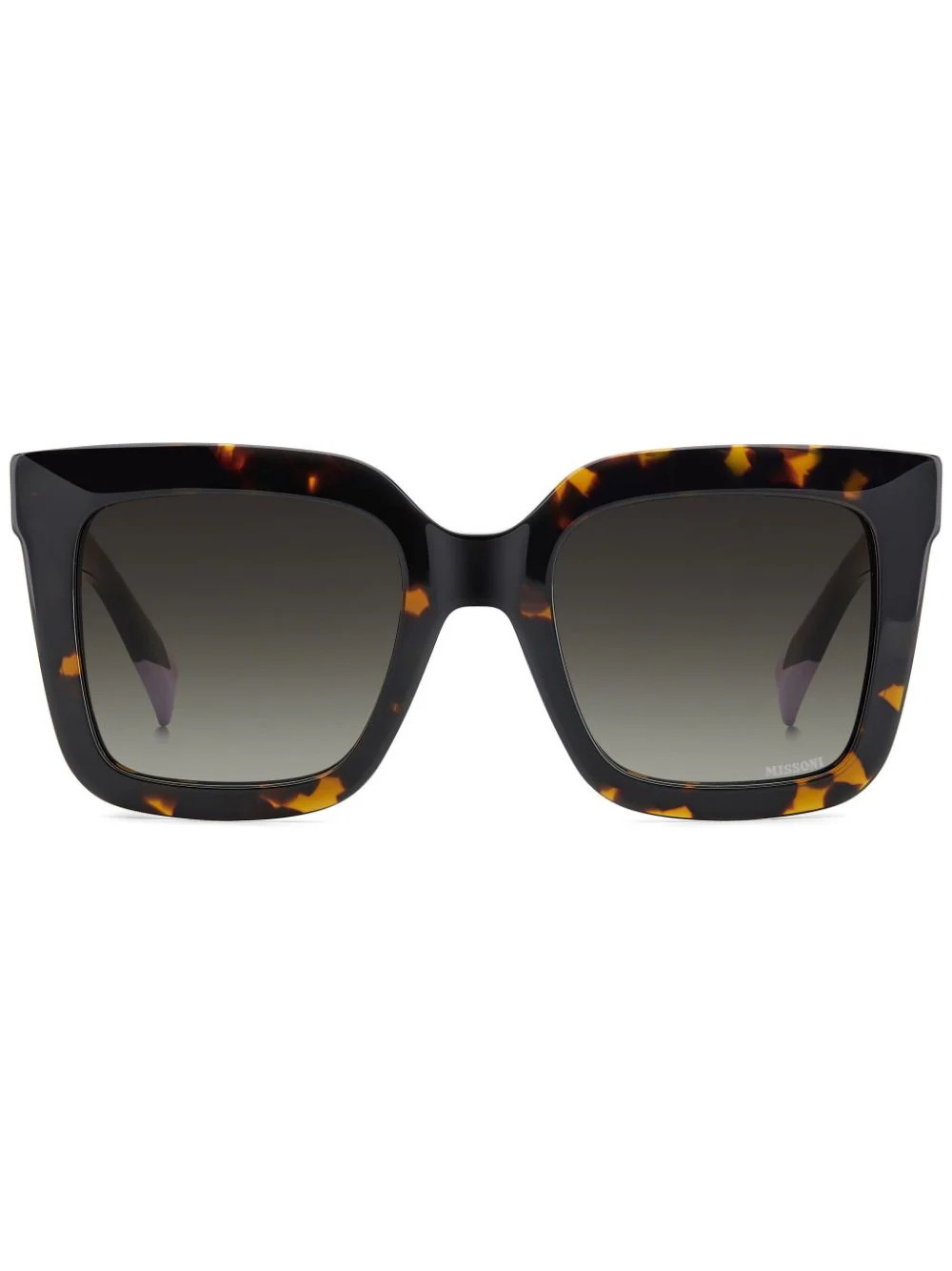 MISSONI EYEWEAR tortoiseshell-effect square sunglasses - Black | Farfetch Global