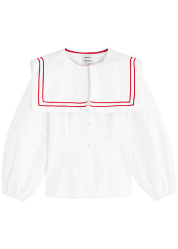 Elise cotton-poplin blouse | Harvey Nichols