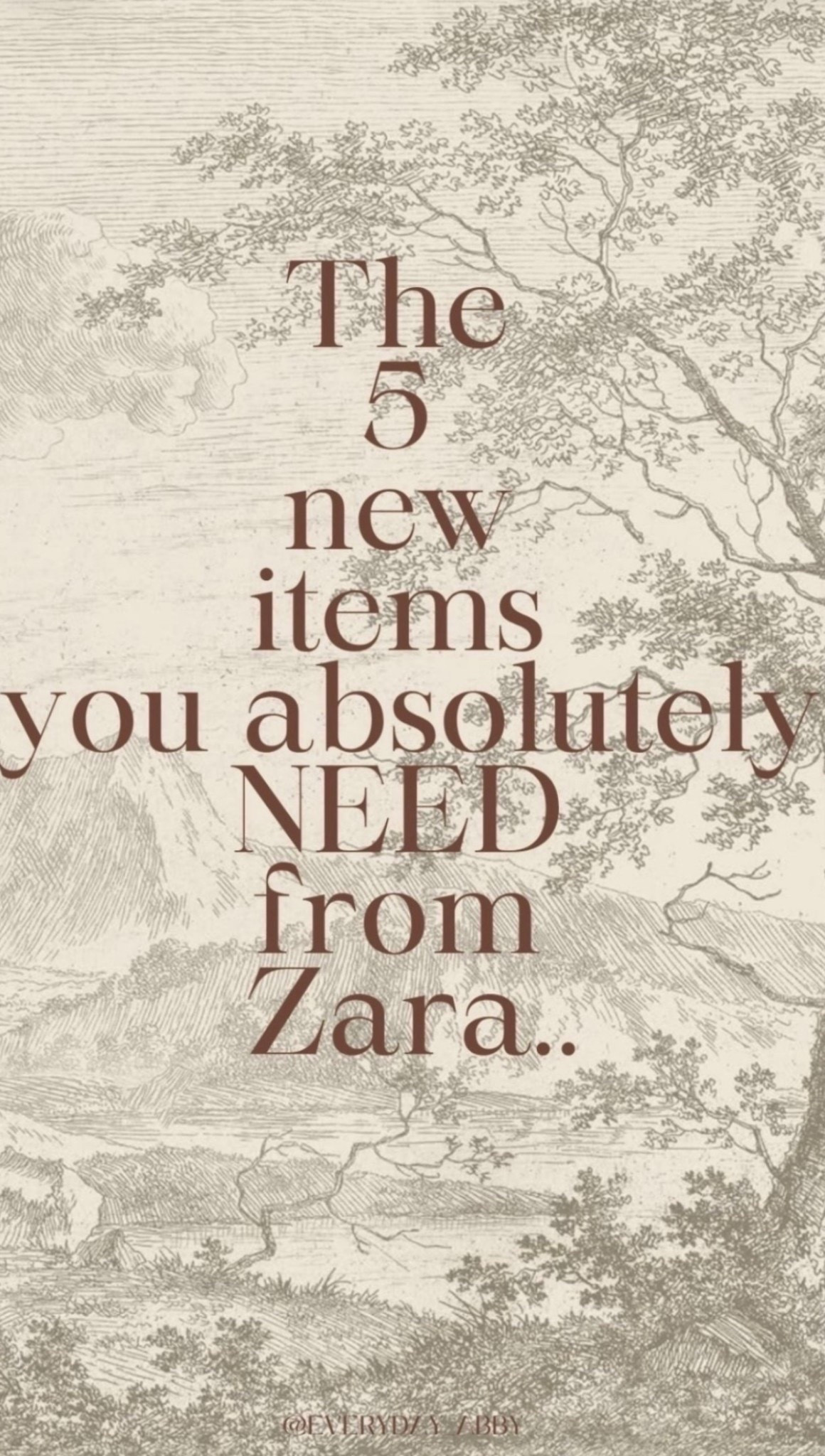 Zara new arrivals have me itching for Summer! Of course it was impossible to narrow down to 5, you know me 🤭🔥

#LTKgrwm #LTKootd
