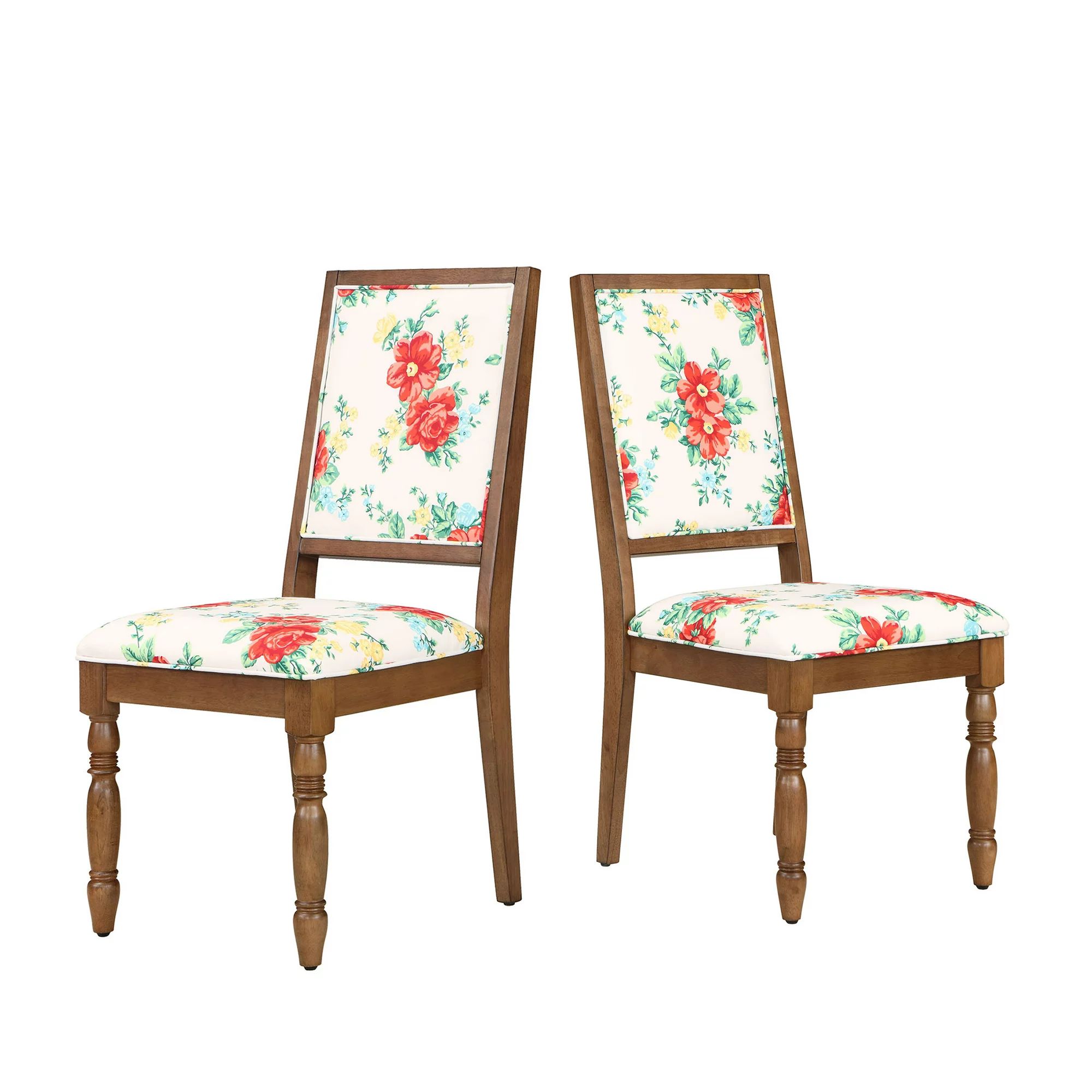 The Pioneer Woman Vintage Floral Dining Chairs, Set of 2 | Walmart (US)