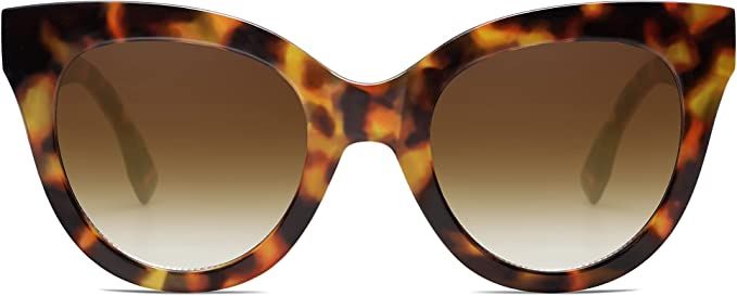 SOJOS Retro Oversized Cateye Sunglasses for Women Large Vintage Trendy Shades SJ2074 | Amazon (US)