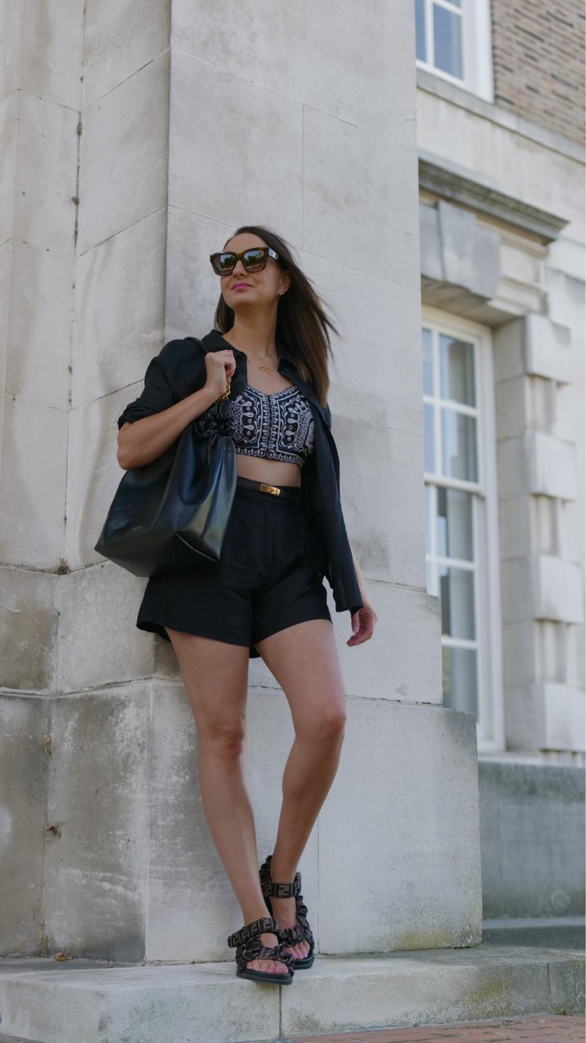 Celine sunglasses, H&M top, H&M linen shorts, Hermes belt, De Mellier bag, Fashion display, Summer style, Chic accessories, Everyday look, Boutique vibes, Fashion inspo

#LTKbag #LTKeurope #LTKuk