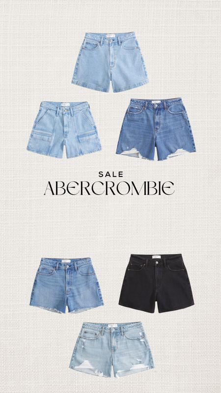 Abercrombie shorts sale! This is the best time to get your shorts before they sell out this summer! 25% off this weekend, and another 15% off of everything else plus an EXTRA 15% off with code SUITEAF 🤍

 I wear true size 25 in their jeans, and I get the curve love style for an extra 2” in the hip and thigh. 

#LTKSeasonal #LTKSaleAlert #LTKFindsUnder100