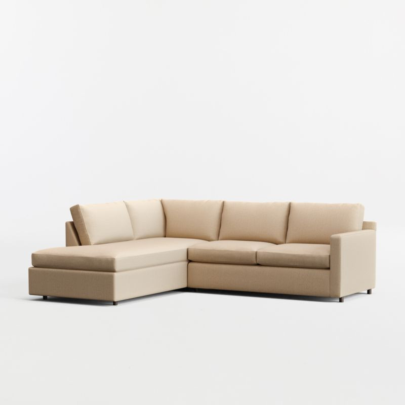 Barrett II 2-Piece L-Shaped Sectional Sofa with Corner Bumper | Crate & Barrel