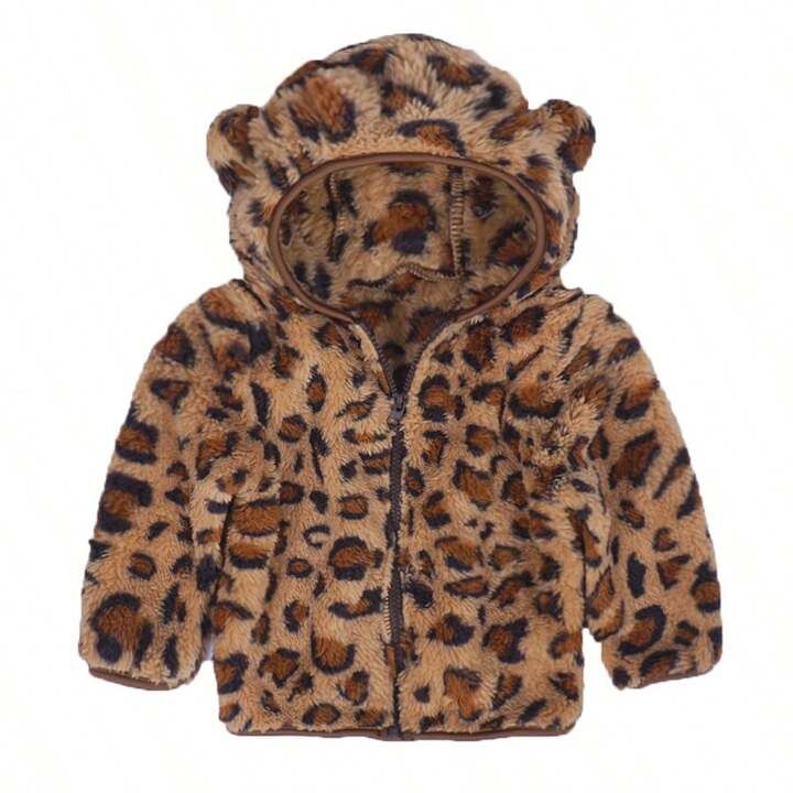 1pc Baby Girls' Cute Casual Leopard Coat, Suitable For Spring, Autumn And Winter | SHEIN